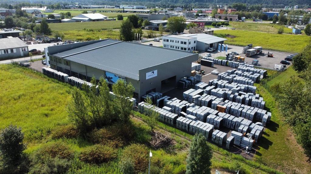 Waterwave Spas Zentrallager Klagenfurt Drohnenaufnahme